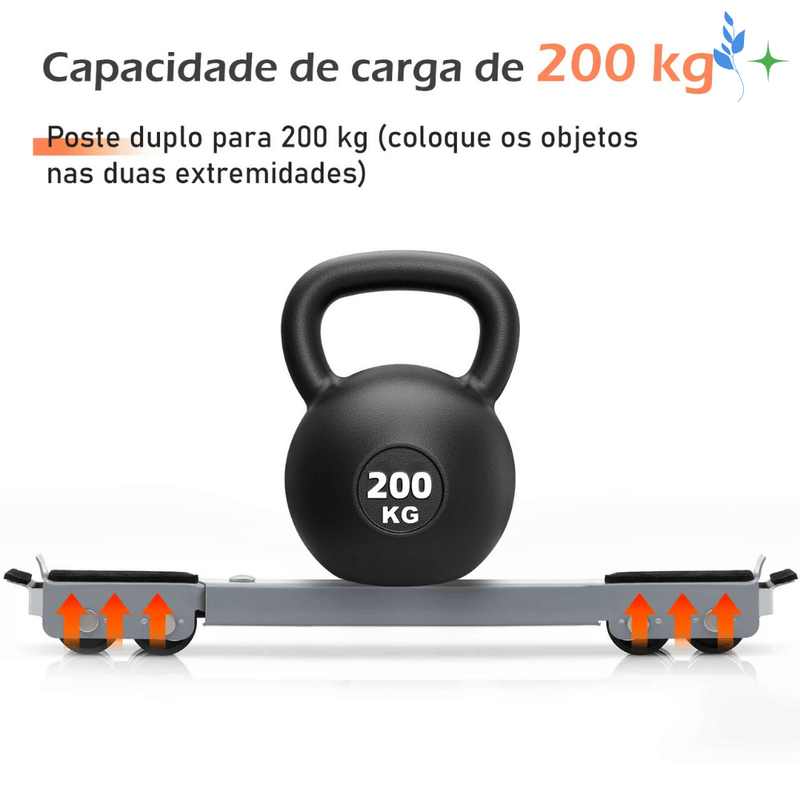 Suporte Base C/ Rodinhas Ajustável Máquina Lavar, Fogão, Geladeira E Móveis 200kg