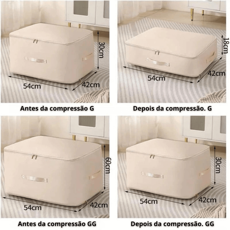 Bolsa Organizadora de Compressão à Prova de Poeira – Alta Capacidade e Proteção contra Umidade