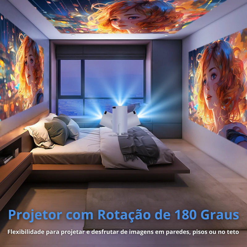 Magcubic HY300 Pro: Projetor 4K Android 11 com Dual WiFi6 e 260ANSI para Cinema em Casa e ao Ar Livre